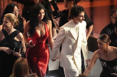 Kylie Jenner channels Jessica Rabbit in shimmering red gown ahead of Oscars