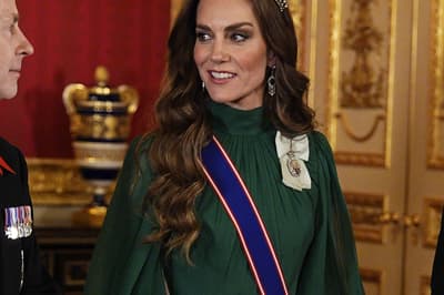 Kate matches gown to Nigerian colours at banquet in honour of country’s ruler