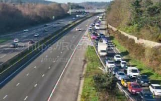 Two-lorry crash on the M3 near Heathrow sparks traffic chaos - live updates